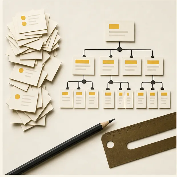 A create, update, consolidate or ignore decision map for keyword evidence